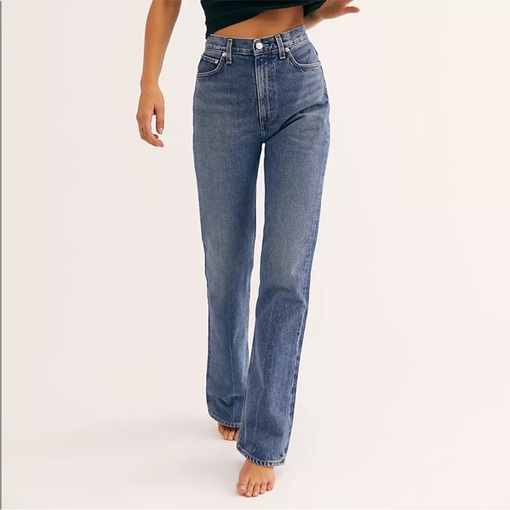 Agolde Women's Blue Flare & Wide Leg Jeans